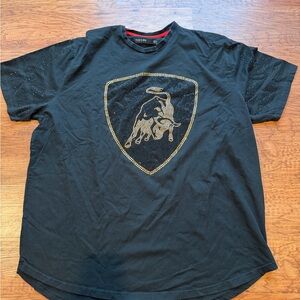 Lamborghini Hudson black/gold men’s 4XL shirt